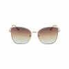 LIU JO Women's Sunglasses 46591-717 Havana Acetate Square Frame Brown Gradient Lens 55/17/140 mm