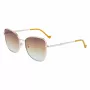 LIU JO Women's Sunglasses 46591-717 Havana Acetate Square Frame Brown Gradient Lens 55/17/140 mm
