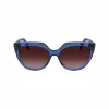 LIU JO Women's Sunglasses LJ783S-416 Blue Cat Eye Frame Grey Gradient Lens 55mm
