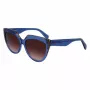 LIU JO Women's Sunglasses LJ783S-416 Blue Cat Eye Frame Grey Gradient Lens 55mm