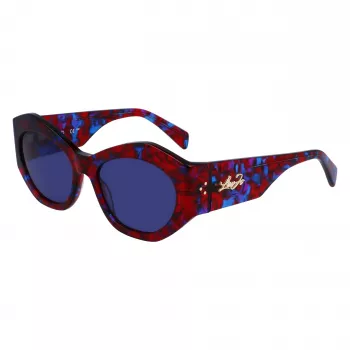LIU JO Women's Sunglasses LJ786S-665 Butterfly Metal Frame Rose Gold Brown Gradient Lens 54mm