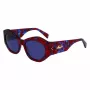 LIU JO Women's Sunglasses LJ786S-665 Butterfly Metal Frame Rose Gold Brown Gradient Lens 54mm