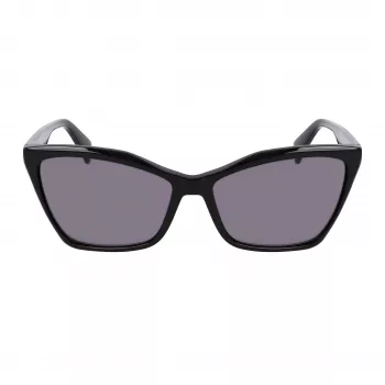 LIU JO Women's Sunglasses LJ796S-001 Butterfly/Cat-Eye Acetate Frame Grey Lens 58mm