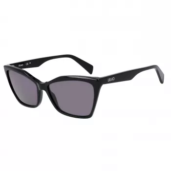 LIU JO Women's Sunglasses LJ796S-001 Butterfly/Cat-Eye Acetate Frame Grey Lens 58mm