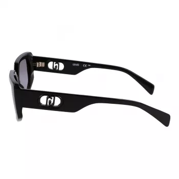 LIU JO Women's Sunglasses LJ801S5515001 Black/Grey Butterfly Oversized
