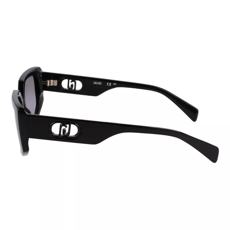 LIU JO Women's Sunglasses LJ801S5515001 Black/Grey Butterfly Oversized