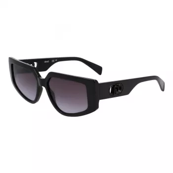 LIU JO Women's Sunglasses LJ801S5515001 Black/Grey Butterfly Oversized