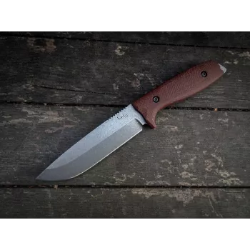 LKW Raven Fixed Blade Knife 440 Stainless Steel G10 Handle Black