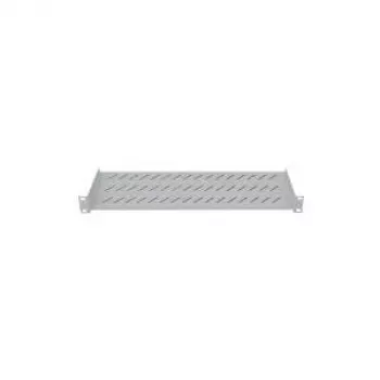 LogiLink 19 inch Fixed Shelf, Front Mount, 250 mm Depth, Grey SF2C35G