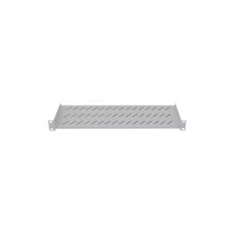 LogiLink 19 inch Fixed Shelf, Front Mount, 250 mm Depth, Grey SF2C35G