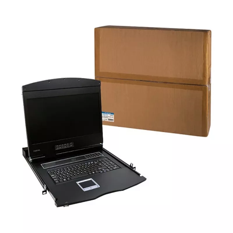 LOGILINK 19 inch LCD KVM Console with VGA, US Keyboard Layout (LC902US)