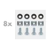 Logilink 19 inch Wall Mount Rack, 8U, Black, Open Frame