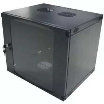 LogiLink 19 inch Wall-Mount Single Section Box 9U, Flat Pack, Black