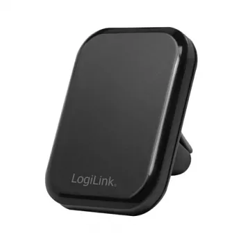 LogiLink AA0114 Magnetic Air Vent Car Mount for Smartphones, 360° Rotation, Universal Fit, Black