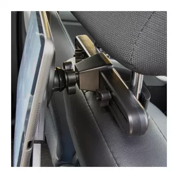 Logilink AA0121 Tablet Back Seat Car Holder – Headrest Mount for 7-11'' Tablets, iPads & E-Readers, 360° Rotation, Black