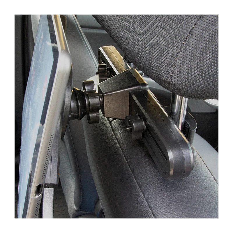 Logilink AA0121 Tablet Back Seat Car Holder – Headrest Mount for 7-11'' Tablets, iPads & E-Readers, 360° Rotation, Black