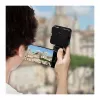 Logilink AA0173 Magnetic Phone Grip with LED Fill Light, Black, Rechargeable, MagSafe Compatible, 3 Light Modes