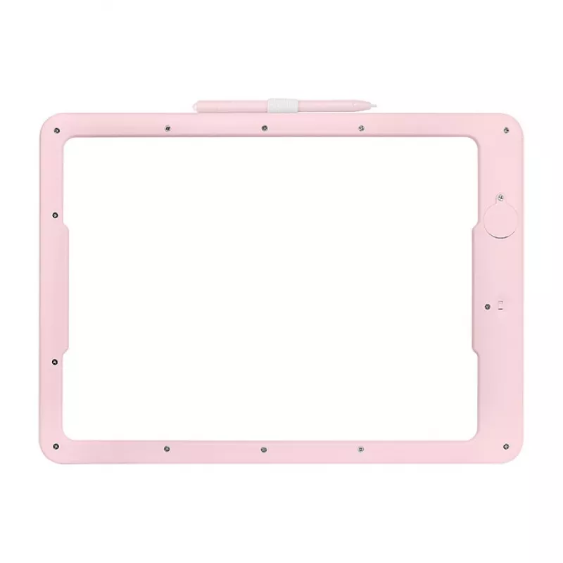 LogiLink AA0182 LCD Writing Tablet 14 Inch Pink Reusable Doodle Board with Stylus