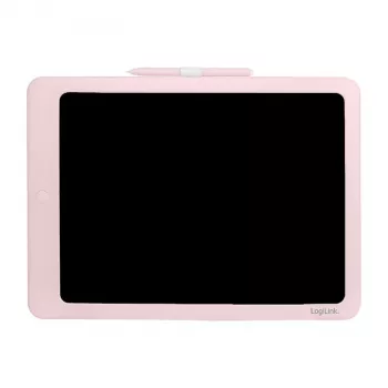 LogiLink AA0182 LCD Writing Tablet 14 Inch Pink Reusable Doodle Board with Stylus