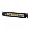 LogiLink ACT108 10-Port Keystone Patch Panel, 10-Inch Rack, 1U, Black