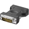 LogiLink AD0001 DVI-I to VGA Adapter, DVI-I Male to HD15 Female, 1080p, Black