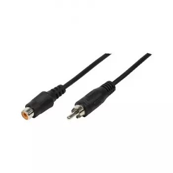 LogiLink Audio Extension Cable RCA Male to RCA Female, 10 m, Black