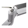 LogiLink BP0088 TIS 17-32 Dual Monitor Mount – Gas Spring, 2x 9kg, Silver, VESA 75/100, Clamp/Grommet