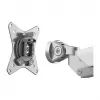 LogiLink BP0088 TIS 17-32 Dual Monitor Mount – Gas Spring, 2x 9kg, Silver, VESA 75/100, Clamp/Grommet