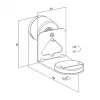 LogiLink BP0207W Speaker Wall Mount for Sonos Era 100 & Era 300, White, Max 5 kg