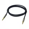 LogiLink CA10030 Premium 3.5mm TRS Male to Male Audio Cable, Metal Connectors, Blue, 0.3m
