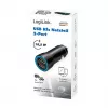 LogiLink PA0285 2-Port USB Car Charger 10.5W, LED Illuminated, Black