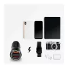 LogiLink PA0285 2-Port USB Car Charger 10.5W, LED Illuminated, Black