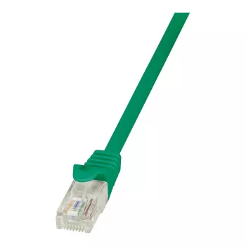 LogiLink Cat.5e U/UTP Patch Cable, 1m, Green, RJ45, Snagless, Gigabit Ethernet
