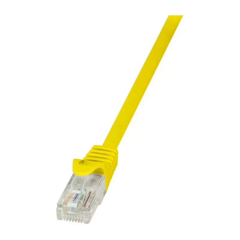 LogiLink Cat.5e U/UTP Patch Cable, 5 m, Yellow, RJ45, CCA, PVC, Snagless