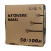 LogiLink Cat.6 Installation Cable, U/UTP, 100m, EconLine