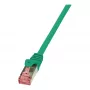 LogiLink Cat.6 S/FTP Patch Cable, Green, 0.5 m, PrimeLine