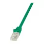 LogiLink Cat.6 U/UTP Gigabit Ethernet Patch Cable, 1.5 m, Green, Snagless, CCA, 250 MHz, RJ45