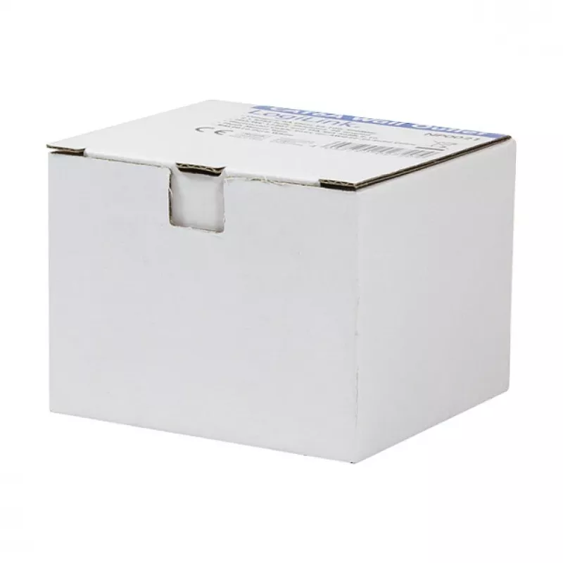 LogiLink Cat.6 Wall Outlet 2xRJ45 STP Horizontal Signal White
