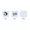 LogiLink Cat.6A Patch Panel 24-Port UTP, 1U, 90° IDC