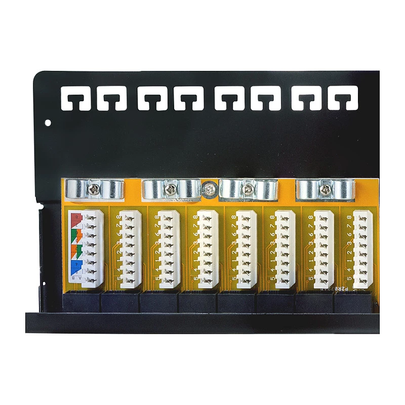 LogiLink Cat.6A Patch Panel 24-Port UTP, 1U, 90° IDC