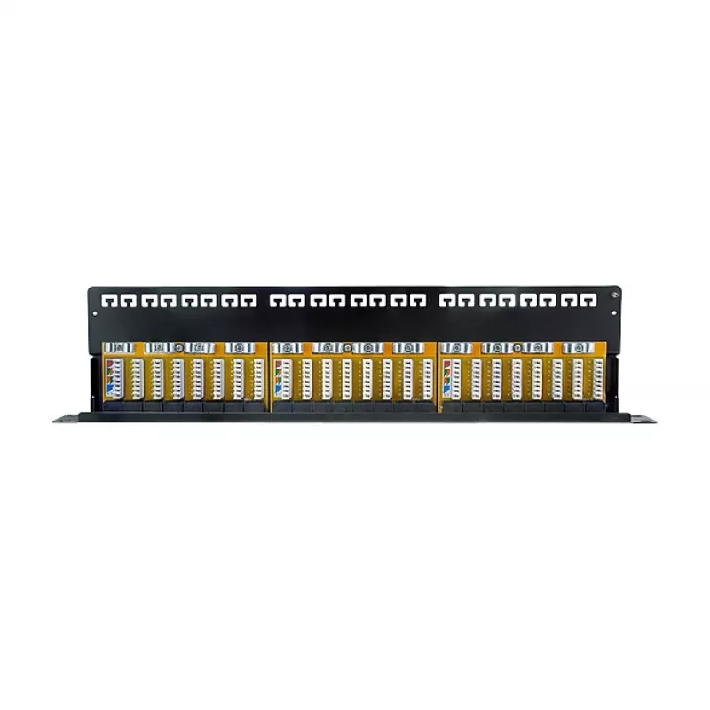 LogiLink Cat.6A Patch Panel 24-Port UTP, 1U, 90° IDC