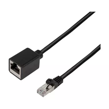 LogiLink Cat.6A Premium Patch Cable Extension, S/FTP, Black, 3 m