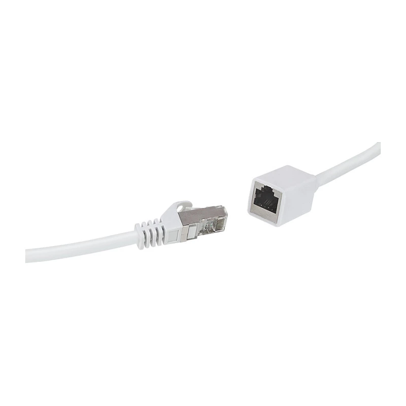 Logilink Cat.6A S/FTP Premium Patch Cable Extension - White, 5m (RJ45 Male to Female)