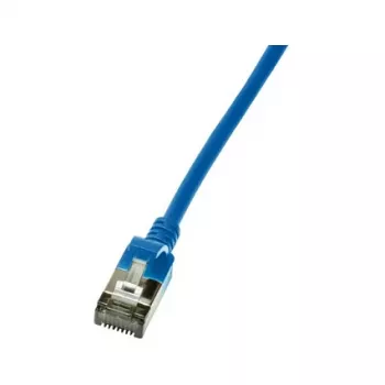 LogiLink Cat.6A S/FTP SlimLine Patch Cable, TPE Jacket, Blue, 5.0 m