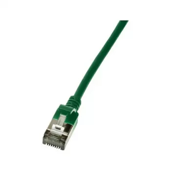 LogiLink Cat.6A S/FTP TPE SlimLine Patch Cable, Green, 1.0m