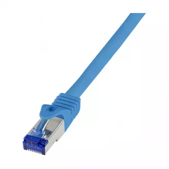 LogiLink Cat.6A S/FTP Ultraflex Patch Cable, GHMT Certified, Blue, 0.5 m