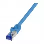 LogiLink Cat.6A S/FTP Ultraflex Patch Cable, GHMT Certified, Blue, 0.5 m