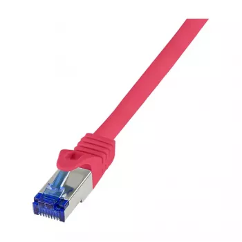 LogiLink Cat.6A S/FTP Ultraflex Patch Cable, GHMT Certified, Red, 0.25 m