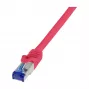 LogiLink Cat.6A S/FTP Ultraflex Patch Cable, GHMT Certified, Red, 1.0m