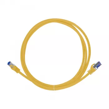 LogiLink Cat.6A S/FTP Ultraflex Patch Cable, GHMT Certified, Yellow, 0.25 m